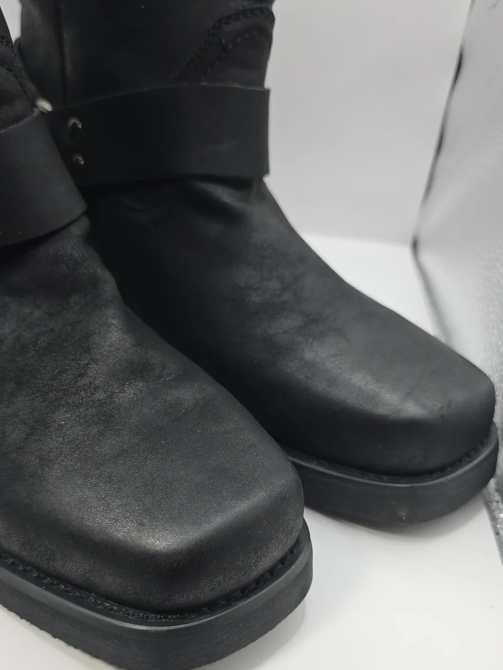 ID REQUIRED MEN'S FASHION BIKER BOOTS WORK TOUGH DRESS SIZE 11M